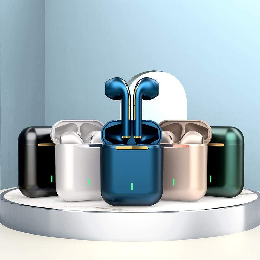 Wireless Bluetooth Waterproof Rechargeable Earbud - True Wireless Earbuds Azure Blue True Wireless Earbuds