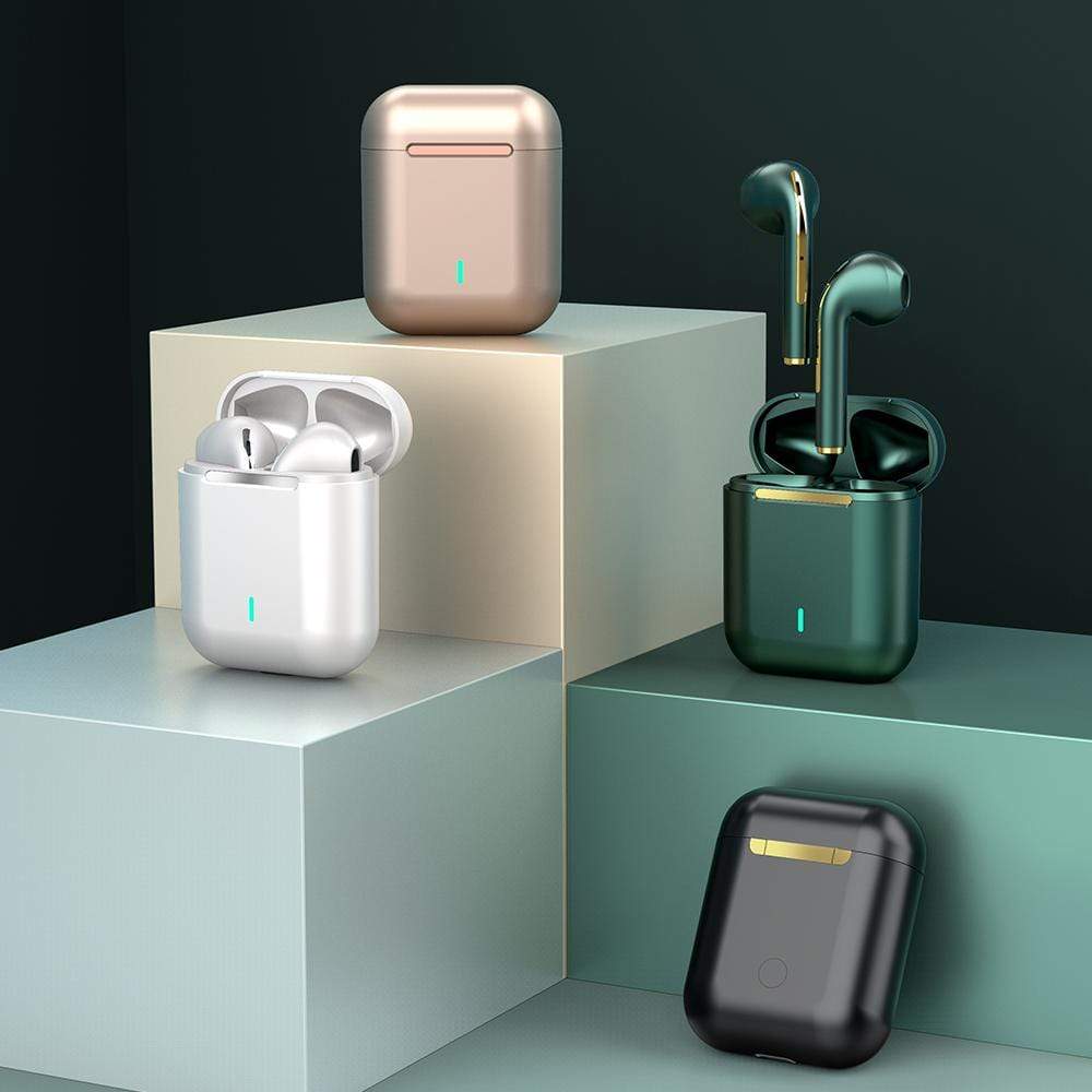 Wireless Bluetooth Waterproof Rechargeable Earbud - True Wireless Earbuds Champagne Gold True Wireless Earbuds
