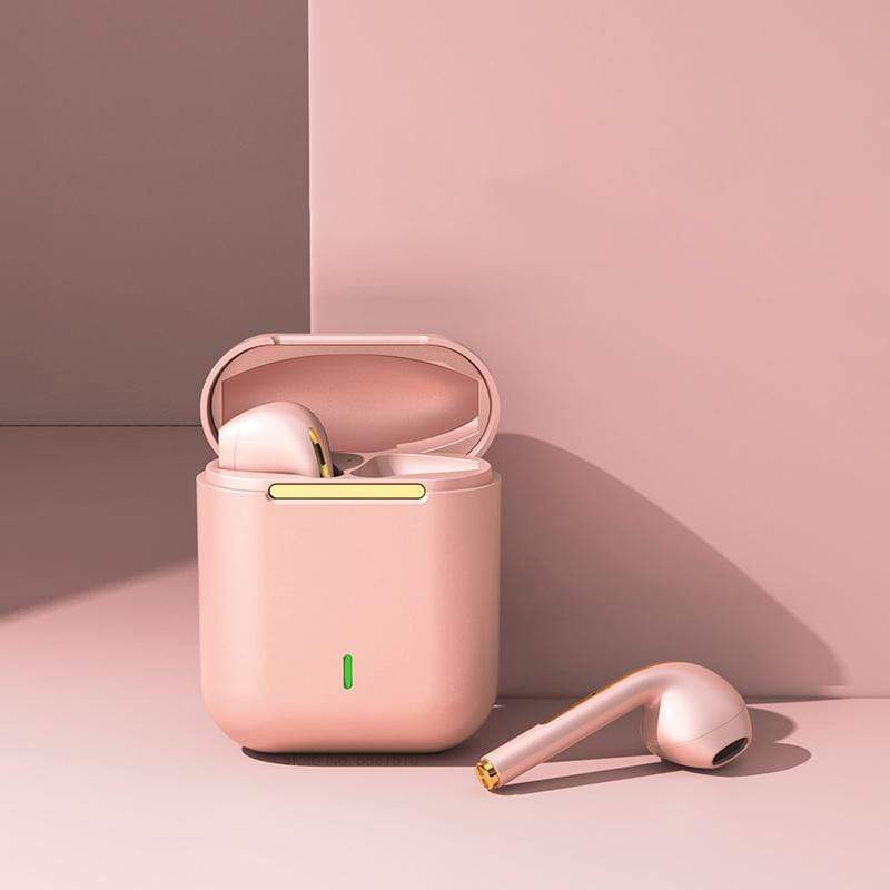 Wireless Bluetooth Waterproof Rechargeable Earbud - True Wireless Earbuds Rose Gold True Wireless Earbuds