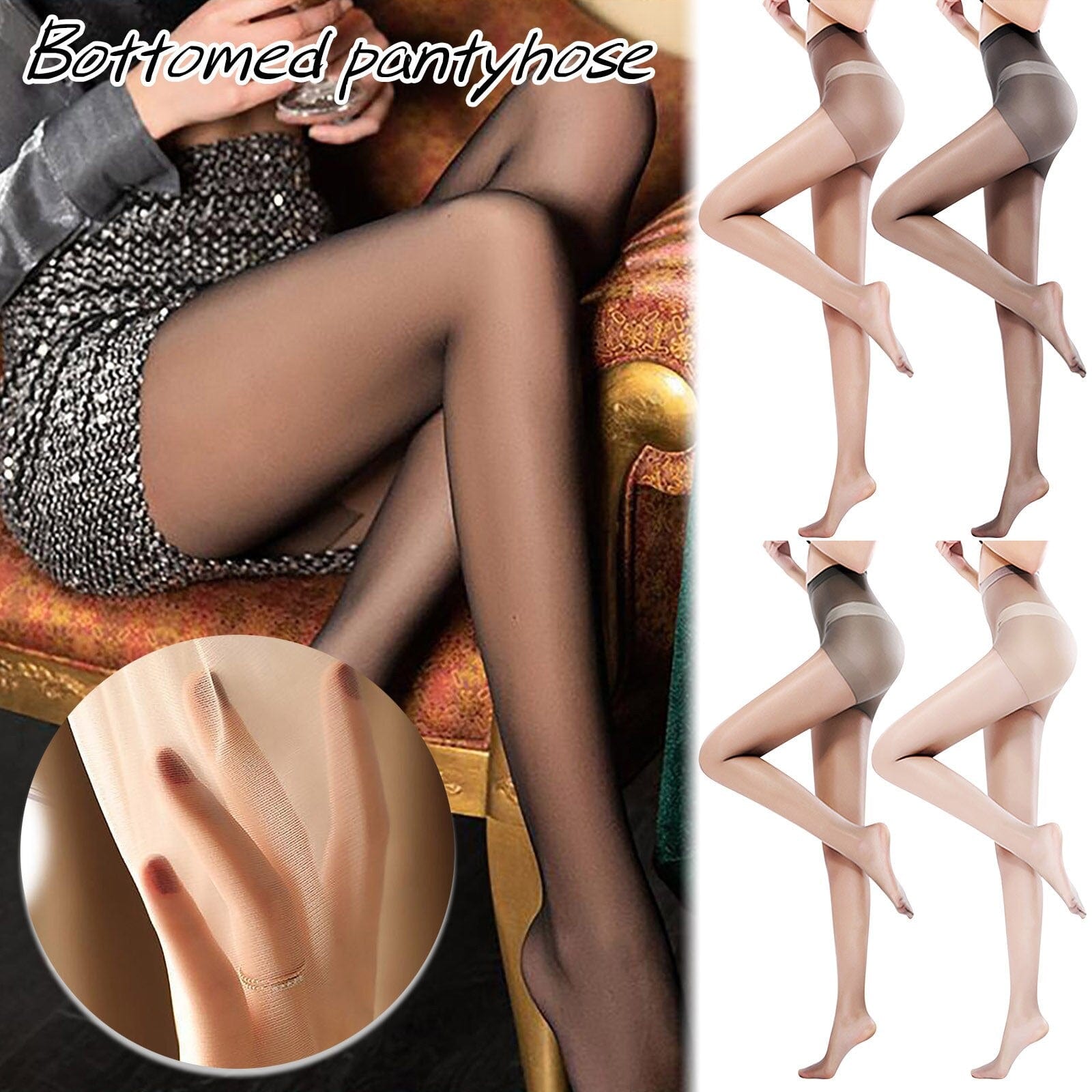 Women Stockings Black Fishnet Thigh High Net Tights Socks Stockings - Buy 1 Get 1 Free