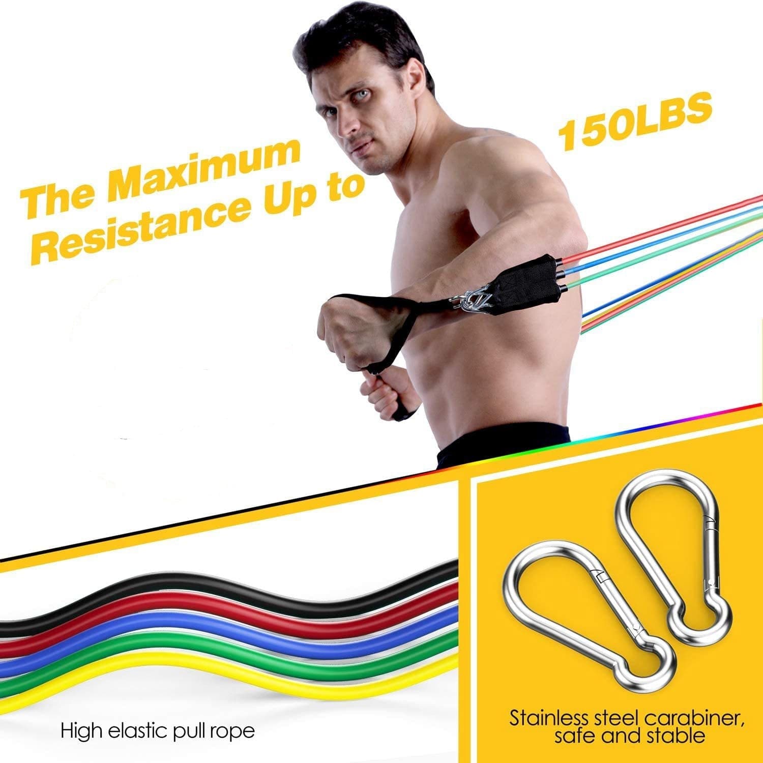 Workout Resistance Band Set Full Body Workout Squat Rope Resistance Bands Resistance Band Set