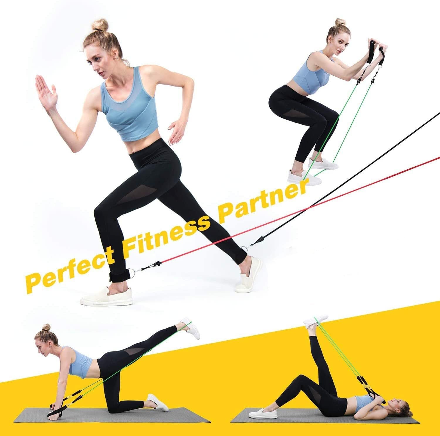 Workout Resistance Band Set Full Body Workout Squat Rope Resistance Bands Resistance Band Set